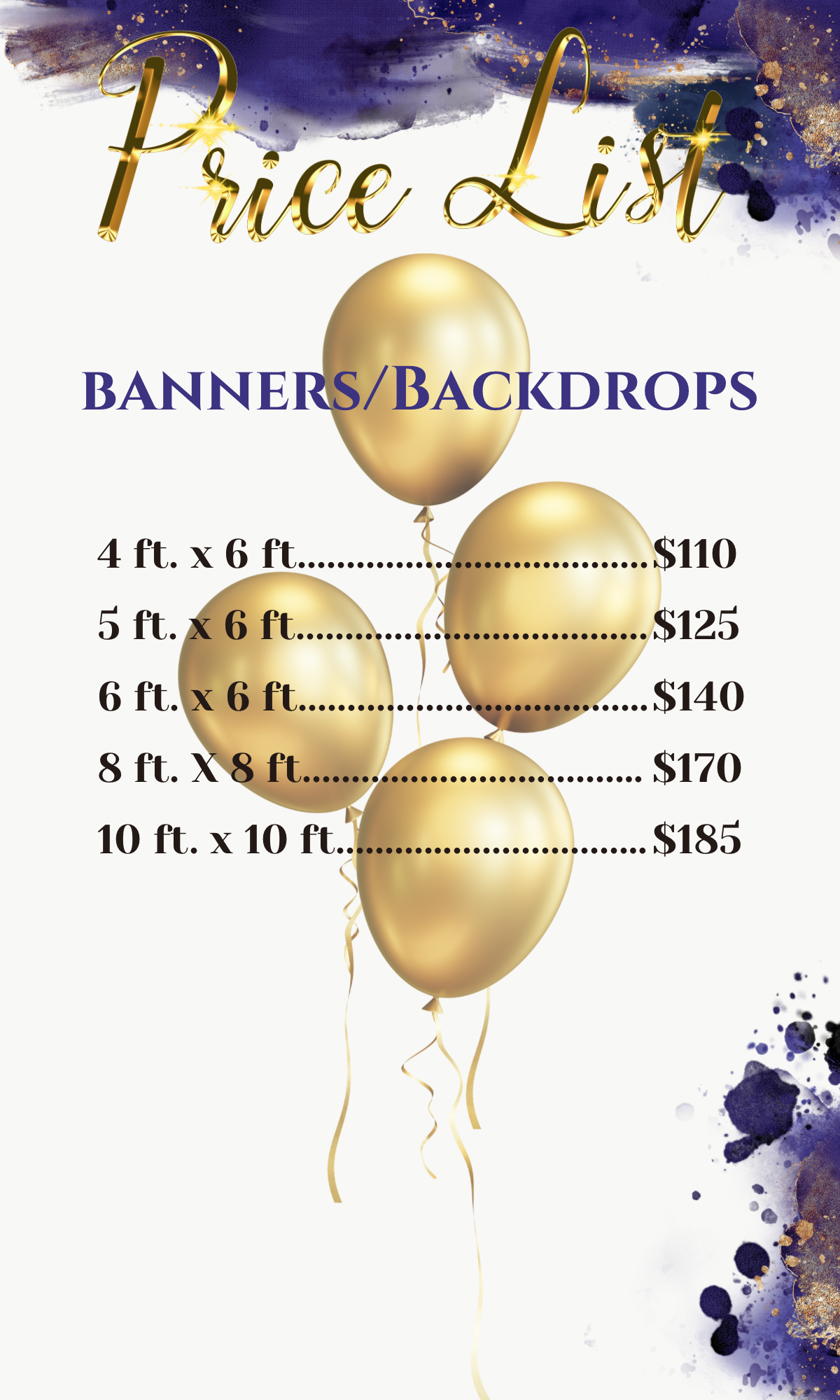 Banners/Backdrops